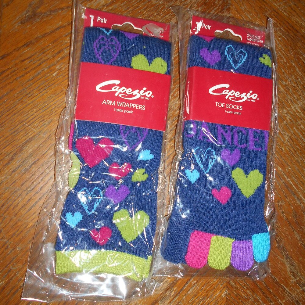 Arm Wrappers & Toe Socks- Capezio Dance- New in Packages